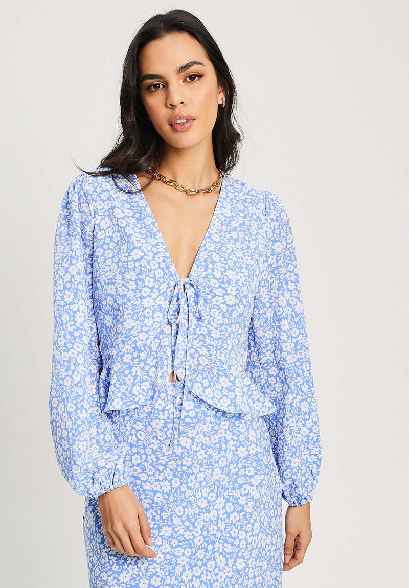 SÁVEL TINKA - Bluza - blue haze floral