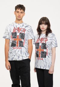 Paradiso Clothing SLAYER QUAD SEASONS BAND LOGO - Print T-shirt - white