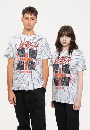 Paradiso Clothing SLAYER QUAD SEASONS BAND LOGO - Print T-shirt - white