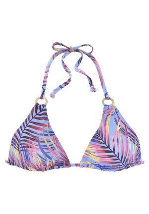 Bikini pezzo sopra - himmelblau bedruckt