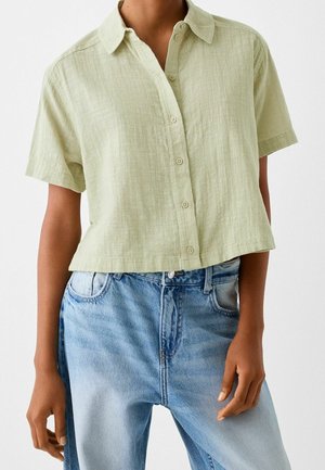 Overhemdblouse - light green