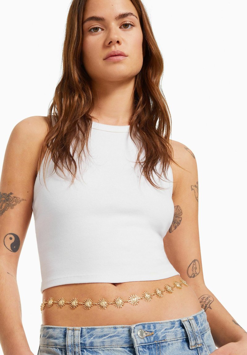 Bershka CHAIN Belt gold coloured/goldcoloured Zalando.ie