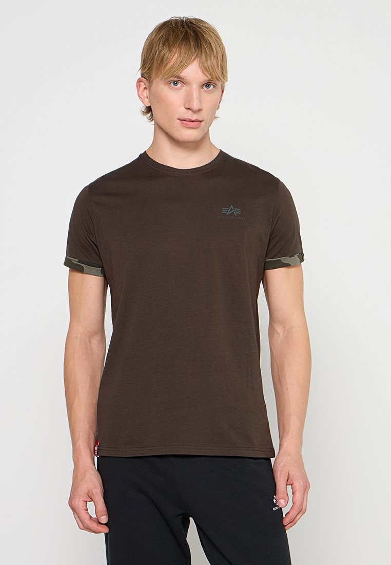 alpha industries T-shirt basic olijfgroen alpha industries T-shirt basic olijfgroen