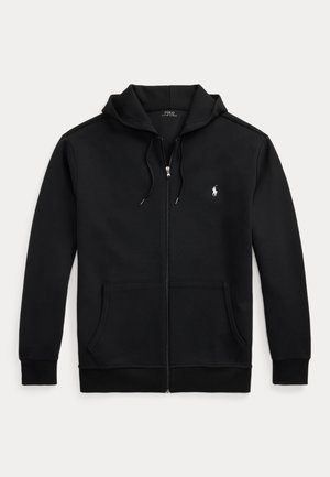 DOUBLE-KNIT FULL-ZIP HOODIE - Mikina s kapucňou - black