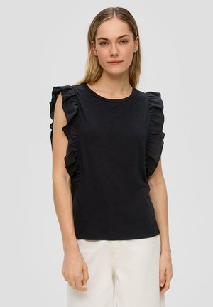 MIT RAFFUNG - T-Shirt basic - schwarz