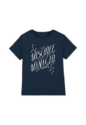 Cotton Soul, HARRY POTTER MISCHIEF MANAGED 4 UNISEX - Print T-shirt - dark blue