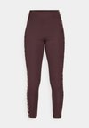 ESSENTIALS 3 STRIPES ANIMAL PRINT LEGGINGS - Leggings - shadow brown/multicolor