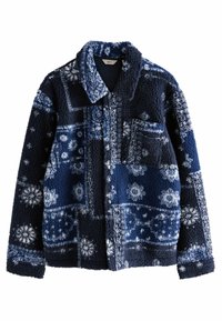 REGULAR FIT - PRINTED - Fliisjakk - blue navy