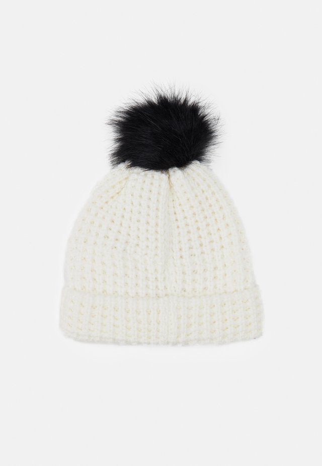 SWIFT BEANIE - Pipo - white/black