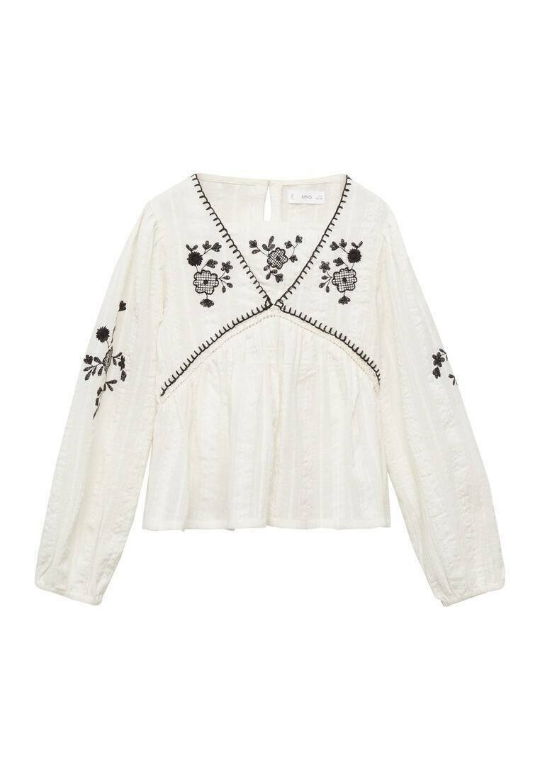 Mango Kids - Bluză - beige, Extindeți