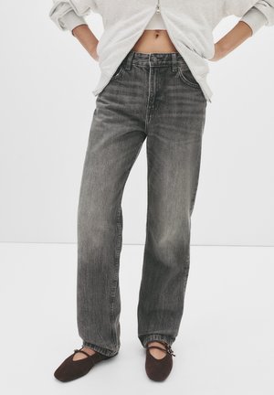 MID-WAIST - Jeans a sigaretta - dark grey