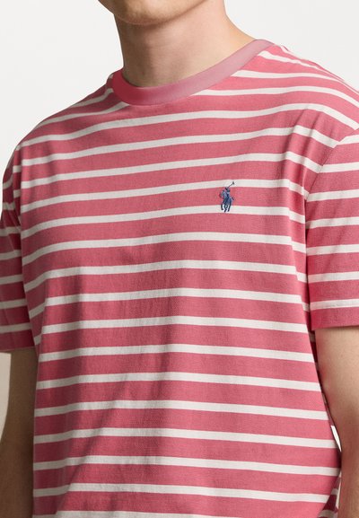 Polo Ralph Lauren CLASSIC FIT STRIPED JERSEY T-SHIRT - Marškinėliai su spaudiniu - adirondack berry/nevis