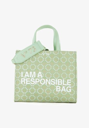 V73 RESPONSIBILITY LOGO - Sac à main - verde
