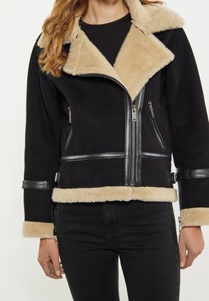 Veste en cuir - black