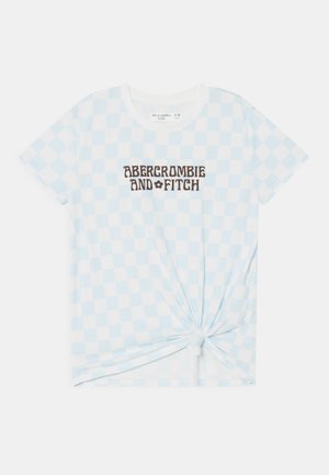 KNOT FRONT TECH CORE PATTERN - Print T-shirt - blue