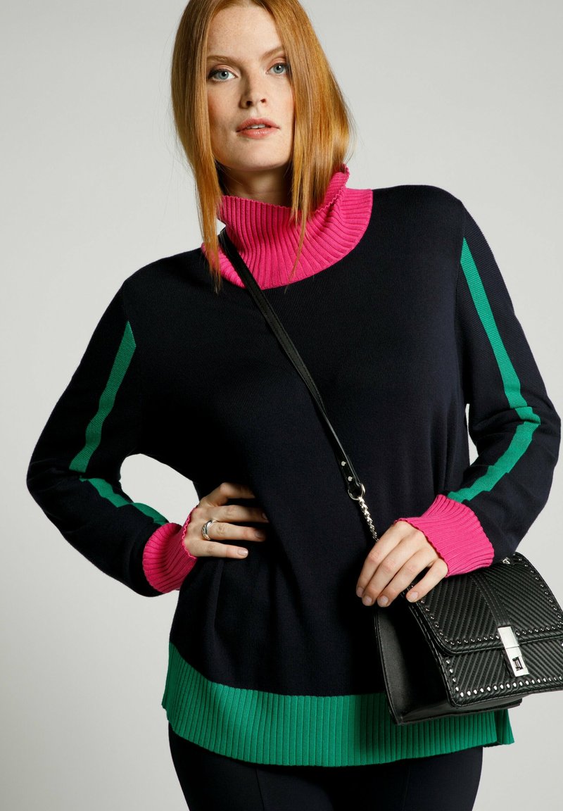 Damen Strickjacken | Ulla Popken Strickpullover tiefdunkelblau/dunkelblau - ZQ38215 Damen Strickjacken | Ulla Popken Strickpullover tiefdunkelblau/dunkelblau - ZQ38215