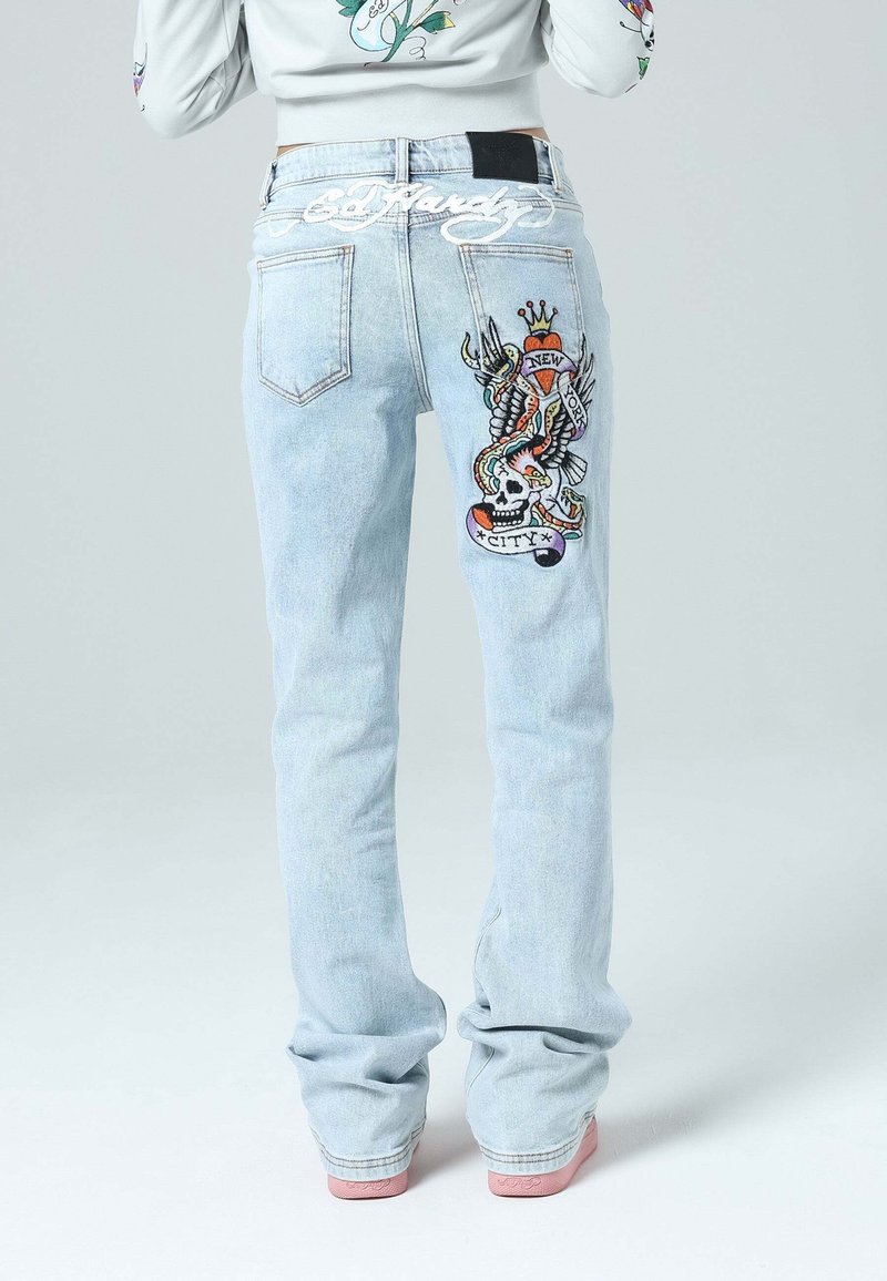 Ed Hardy NEW YORK CITY - Bootcut-farkut - bleach