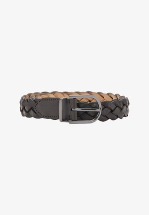 Mango, ADULT - Ceinture tressée - brown