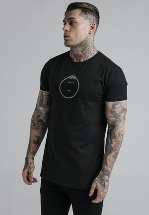 STRAIGHT HEM CHAIN BOX TEE - T-shirt print - black