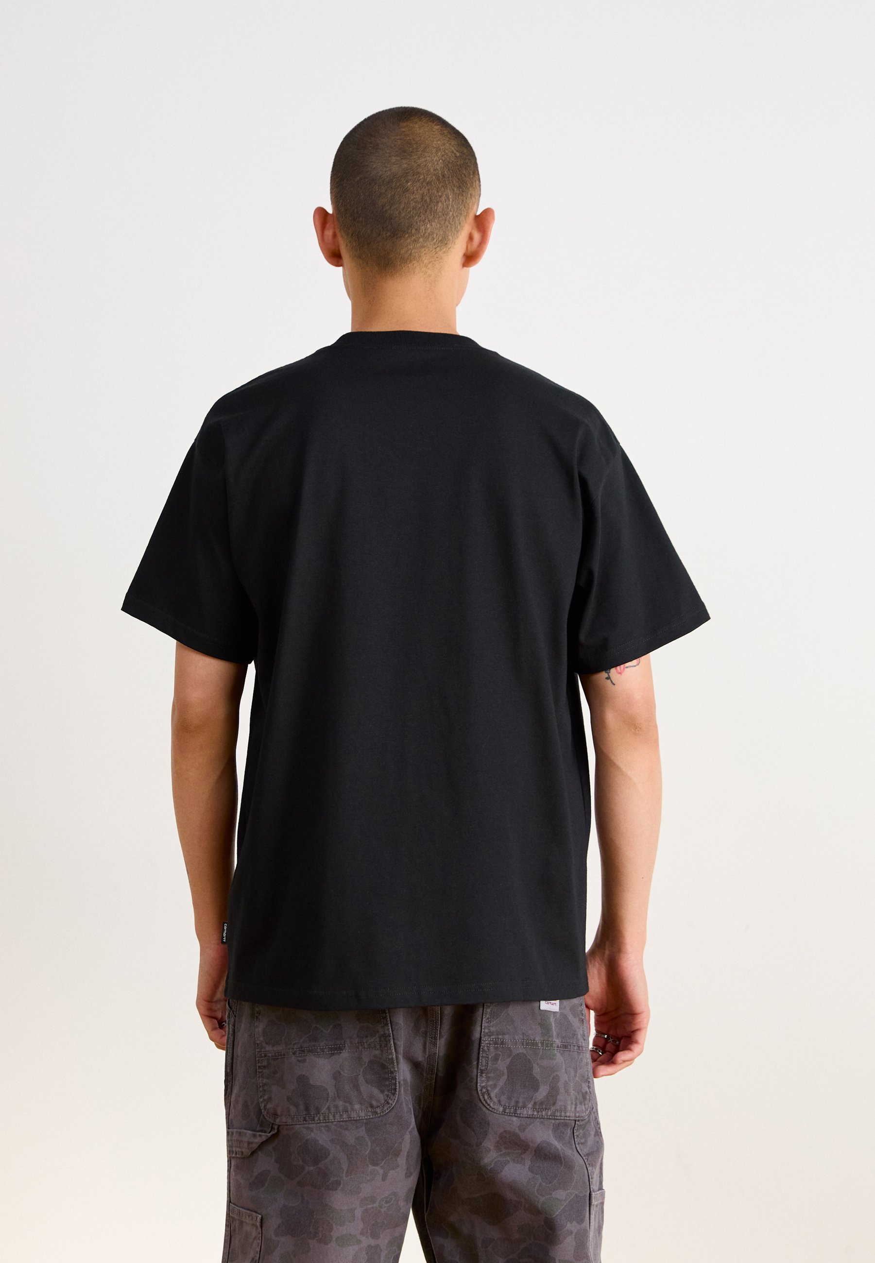 Carhartt WIP HEART TRAIN POCKET - Print T-shirt - black