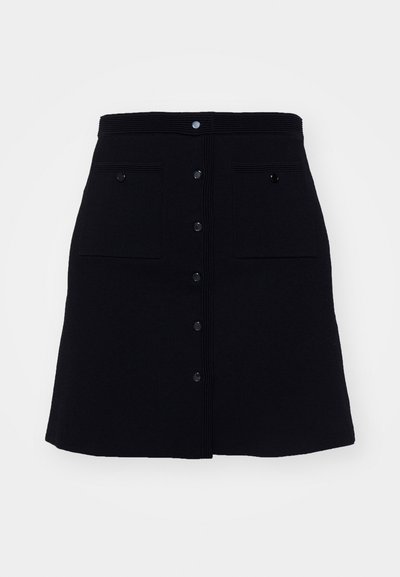 sandro JUPE TRAPEZE POCHES  - Falda acampanada - noir