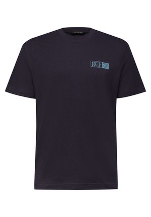 Street One MEN, T-SHIRT WITH ROUND NECK AND CHESTPRINT - T-shirt imprimé - dark ink blue