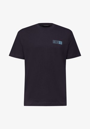 Street One MEN, T-SHIRT WITH ROUND NECK AND CHESTPRINT - T-shirt imprimé - dark ink blue