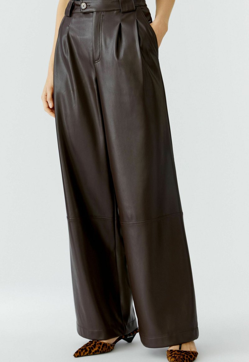 Oui Lederhose - dark brown