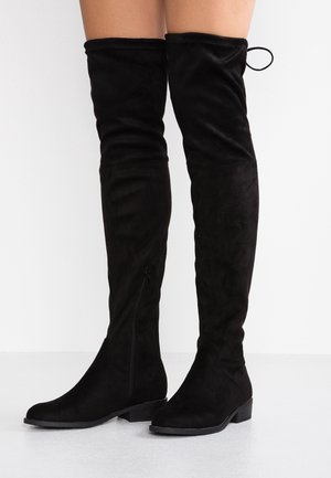 Overknee laarzen - black