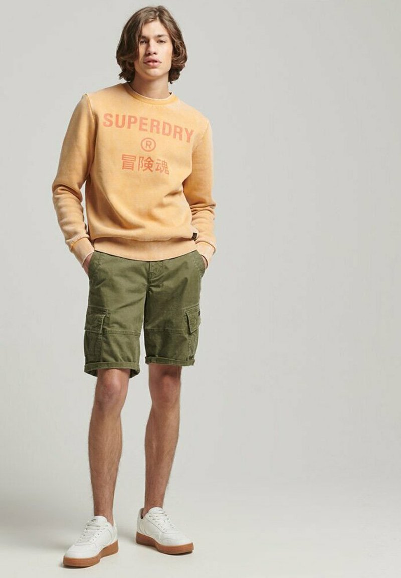 Superdry VINTAGE CORPORATION LOGO CREW.. Sweatshirt dried clay