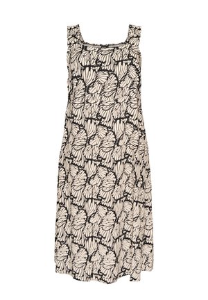 Zizzi, FLASH - SOMMERKLEID MIT BREITEN TRÄGERN - Hverdagskjole - schwarz