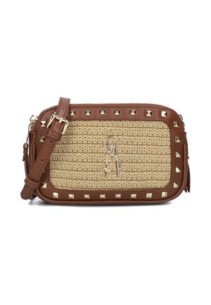 Cross body bag - cognac natural