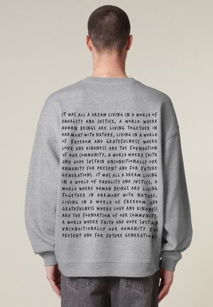 ALL A DREAM BACK PRINT UNISEX - Sweatshirt - mottled grey