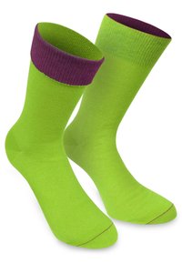 Normani MID CUT SOCKS BI-COLOR - Socken - limette/beere