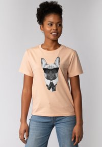 watapparel EIN FESCHER HUND - T-Shirt print - fraiche peche