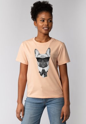 EIN FESCHER HUND - T-shirt print - fraiche peche