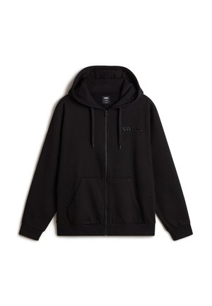 Vans ESSENTIAL RELAXED - Felpa con zip - black
