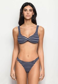 Yamamay FRIZZY - Bikini bottoms - dark blue white stripes