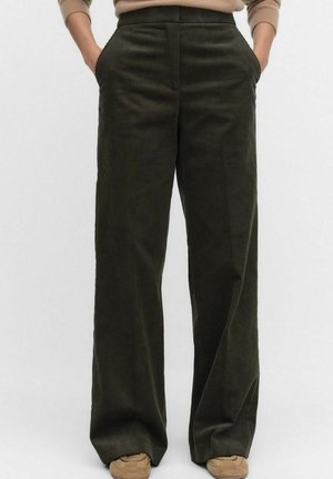 MILA STRAIGHT - Stoffhose - dark olive