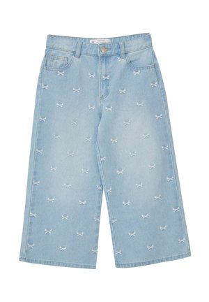 RICAMI FIOCCHI - Jeans a zampa - blu denim chiaro