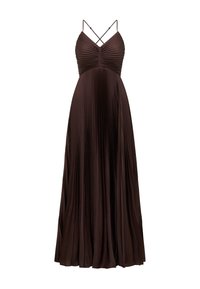 GERI PLEATED MAXI - Cocktailjurk - chocolate