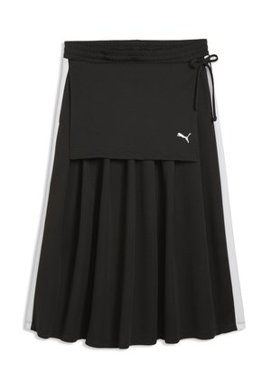 MIDI - Faltenrock - puma black