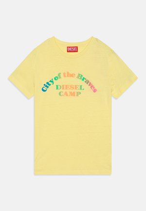 Diesel TINYC1 UNISEX - Nyomott mintás póló - lemonade