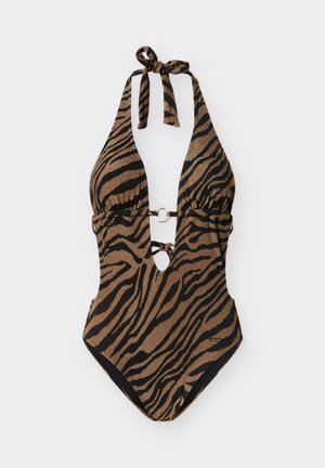 Bruno Banani, MONOKINI EMBER - Maillot de bain - black/gold-coloured