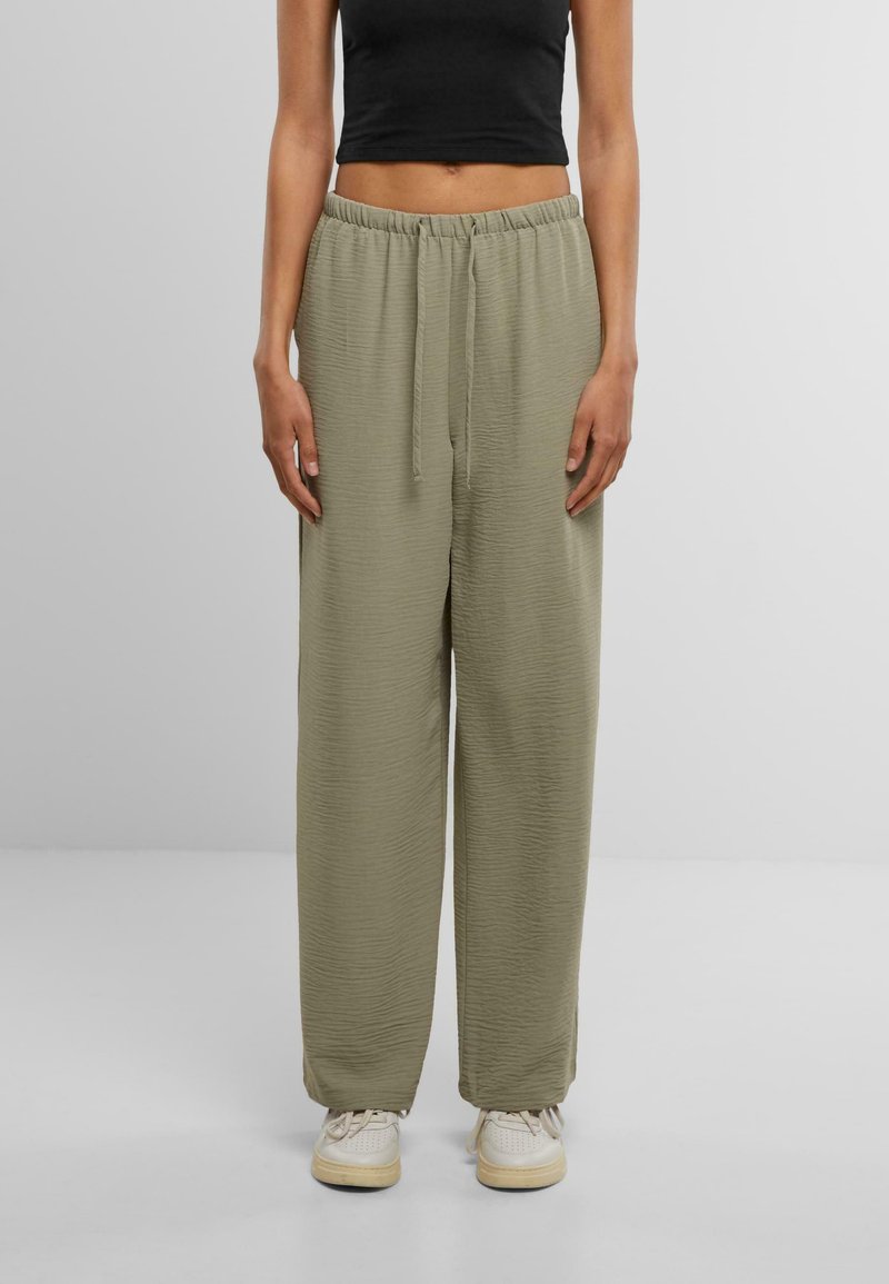 Urban Classics STRUCTURED WIDE - Stoffhose - paleolive