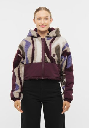 CAREY - Fleecejakke - burgundy print