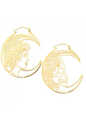 Wildcat SKULL COUPLE HOOPS - Earrings - Gold