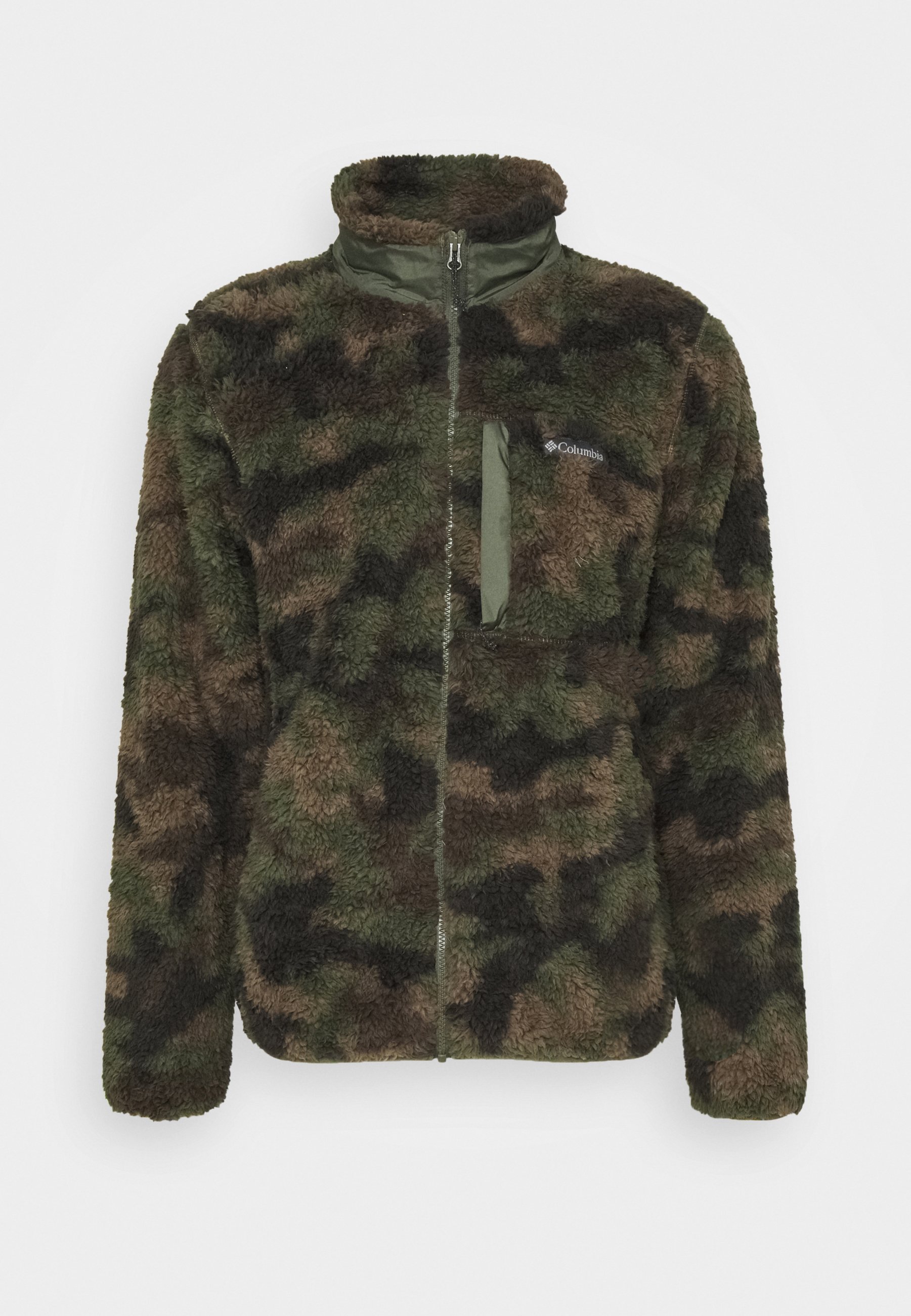 gray columbia fleece jacket