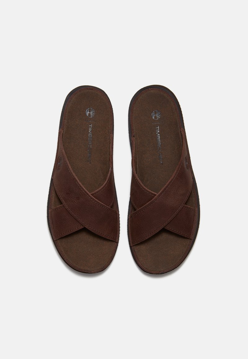 Timberland SLIDE - Pantofle - dark brown