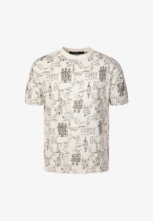KARL LAGERFELD, BEKLEIDUNG 755139 - T-Shirt print - offwhite